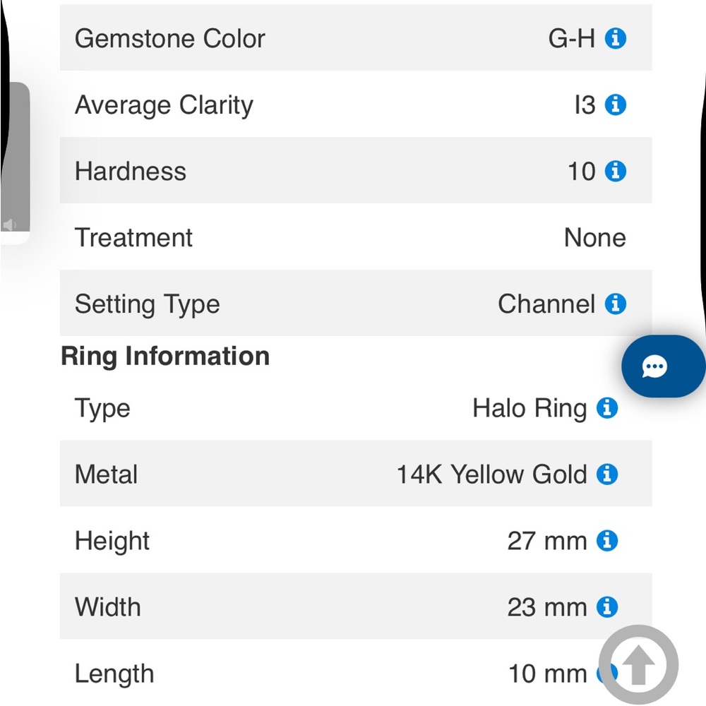Luxoro 14K Yellow Gold AAA Ceylon Blue Sapphire and G-H I3 Diamond Ring 1.50 ctw - Picture 10 of 13